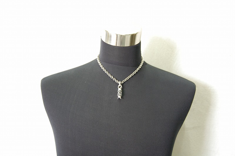 Macarroni Pendant[P-157]   / Quater Chain & Classic T-bar Necklace[P-99] (45cm)