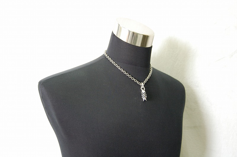 Macarroni Pendant[P-157]   / Quater Chain & Classic T-bar Necklace[P-99] (45cm)