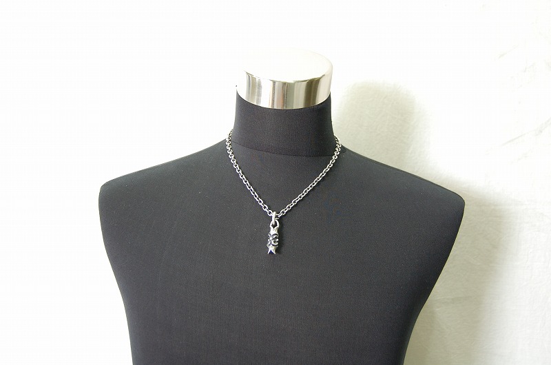 Macarroni Pendant[P-157]   / Quater Chain & Classic T-bar Necklace[P-99] (50cm)