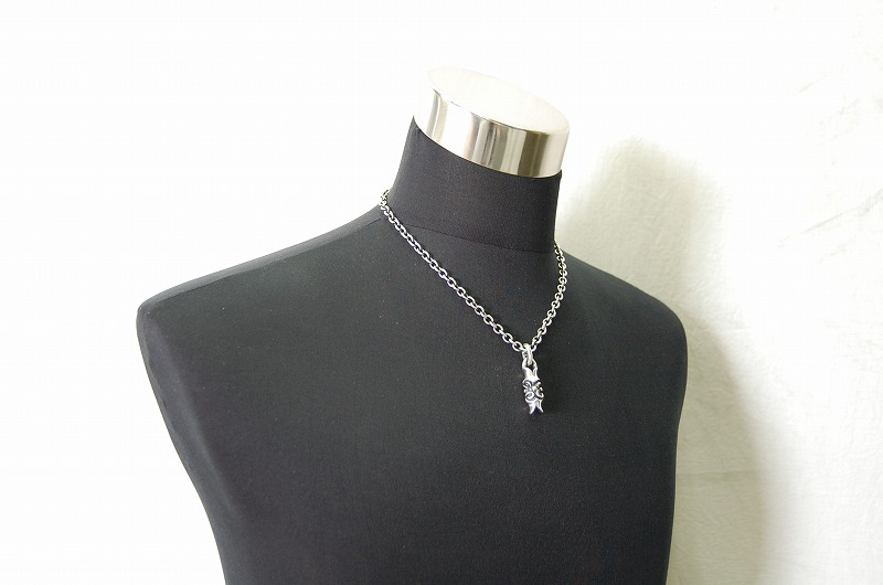 Macarroni Pendant[P-157]   / Quater Chain & Classic T-bar Necklace[P-99] (50cm)