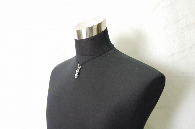  Noodle Pendant[P-186] / Leather Necklace (43cm)