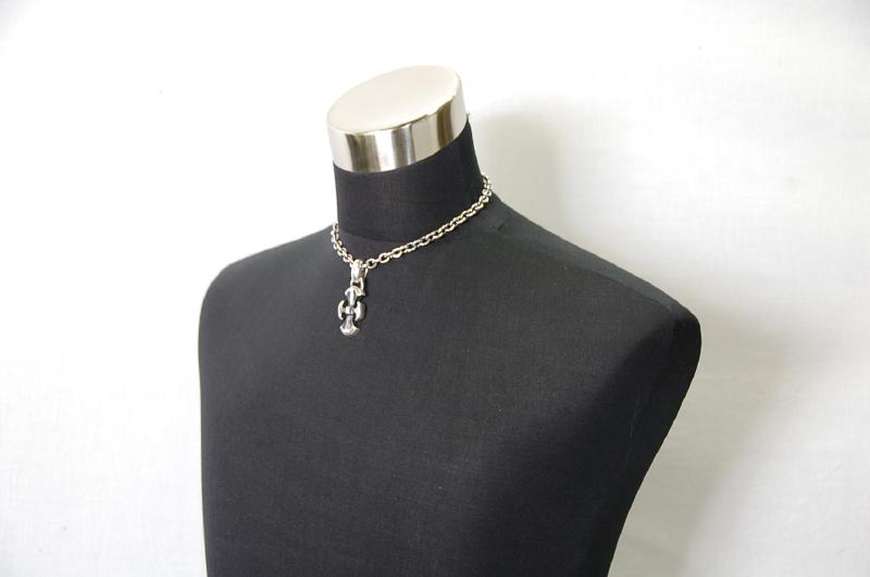 Battle Ax Pendant [P-191] / Half Chain Necklace[N-65] (43cm)