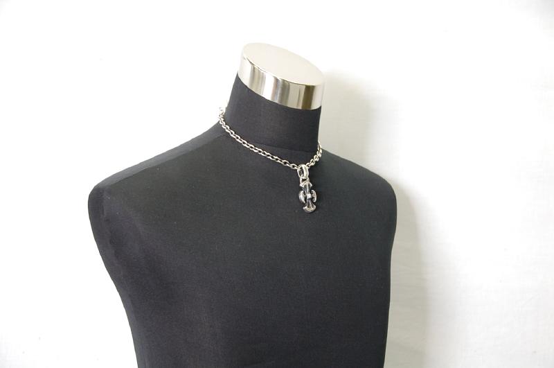 Battle Ax Pendant [P-191] / Half Chain Necklace[N-65] (43cm)