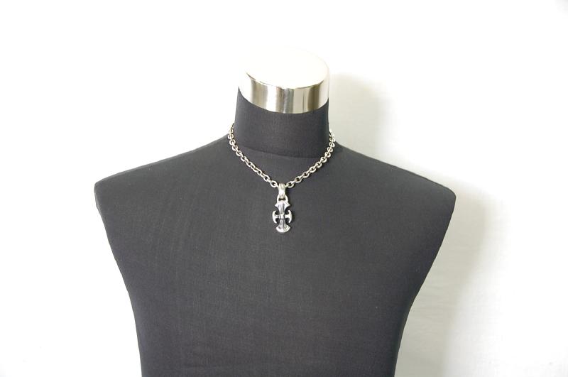 Battle Ax Pendant [P-191] / Half Chain Necklace[N-65] (45cm)