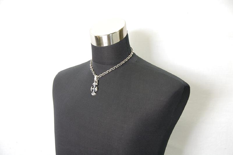 Battle Ax Pendant [P-191] / Half Chain Necklace[N-65] (45cm)