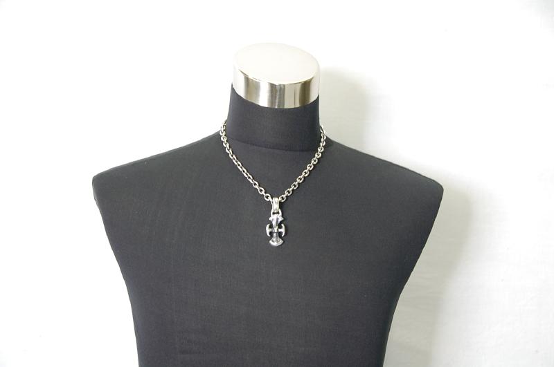 Battle Ax Pendant [P-191] / Half Chain Necklace[N-65] (50cm)