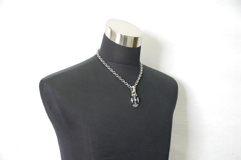 Battle Ax Pendant [P-191] / Half Chain Necklace[N-65] (50cm)