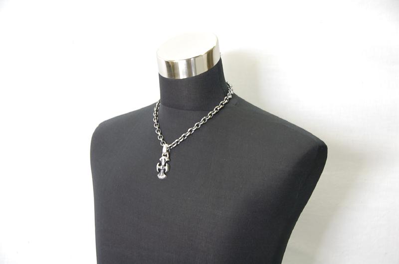 Battle Ax Pendant [P-191] / Three-fifth Chain & Half T-bar Necklace[N-72] (50cm)