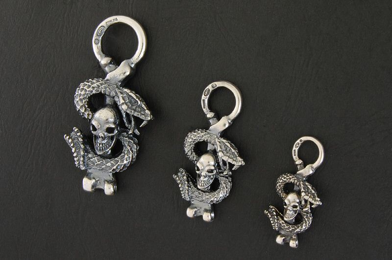 SkullOn Snake Pendant / Half SkullOn Snake Pendant / Quarter SkullOn Snake Pendant