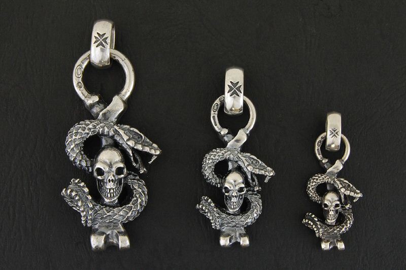 SkullOn Snake With H.W.O Pendant / Half SkullOn Snake With H.W.O Pendant / Quarter SkullOn Snake With H.W.O Pendant
